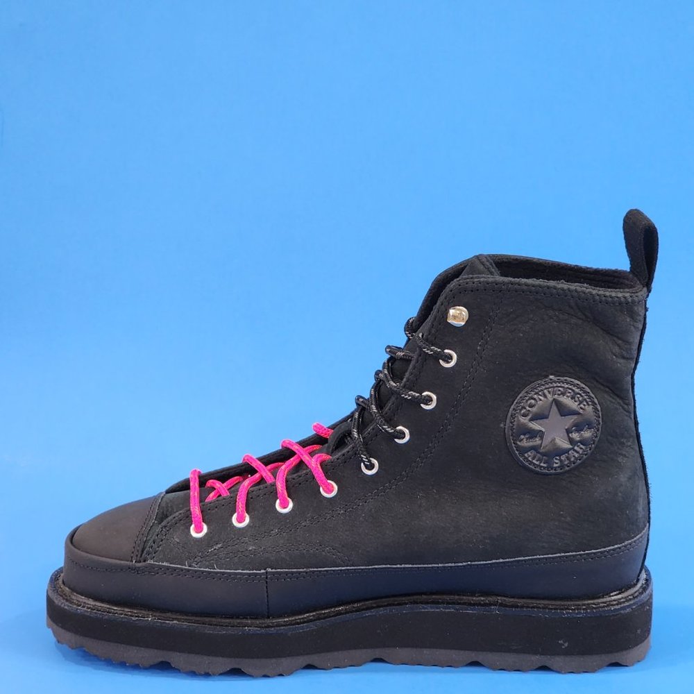 Converse CTAS Hi OG Explorer Black/Prime Pink Crafted Boots 173213C NWT - Picture 3 of 6